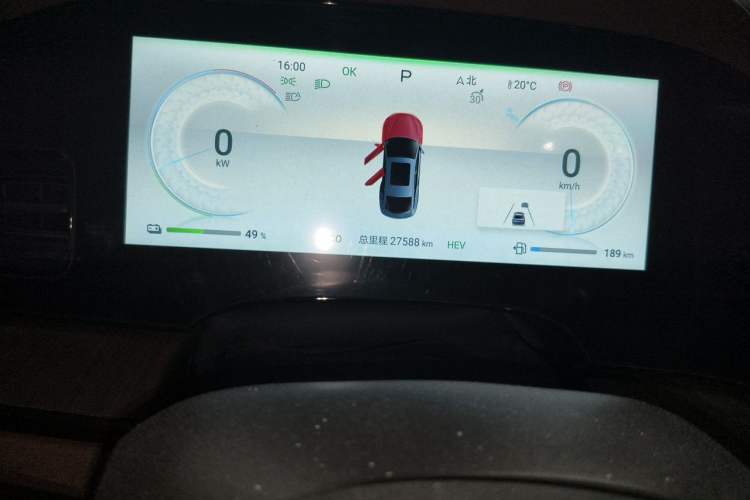 Used BYD Seal 2023 DM-i 1.5T 121km Flagship Model Odometer Close Up