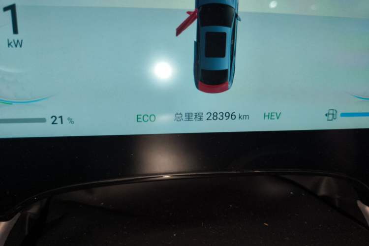 Used BYD Seal 2023 DM-i 1.5L 121km Luxury Model Odometer Close Up