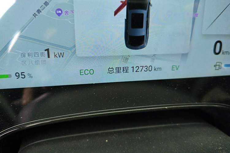 Used BYD Seal 2023 DM-i 1.5T 121km Prestige Model Odometer Close Up