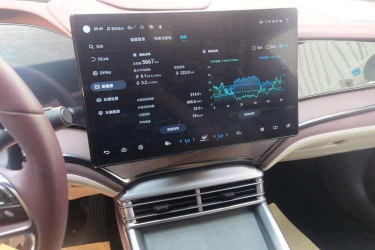 Used BYD Seal 2023 DM-i 1.5T 121km Flagship Model Audio And AC Panel