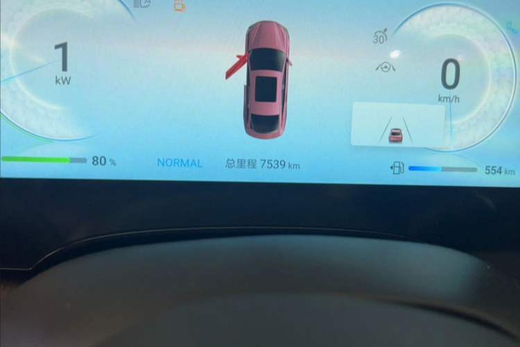 Used BYD Seal 2023 DM-i 1.5T 121km Flagship Model Odometer Close Up