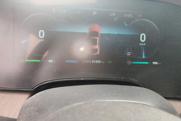 Used BYD Seal 2023 DM-i 1.5T 121km Flagship Model Odometer Close Up