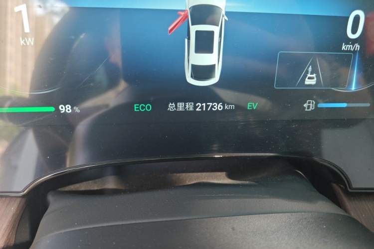 Used BYD Seal 2023 DM-i 1.5L 121km Prestige Model Odometer Close Up