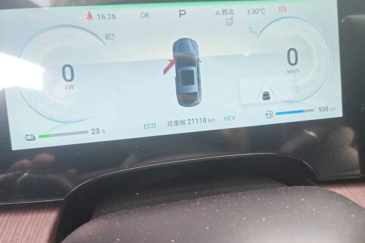 Used BYD Seal 2024 HONOR Edition DM-i 1.5L 121km Prestige Model Odometer Close Up