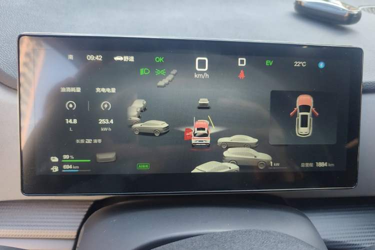 Used BYD Sealion 05 DM-i 2025 DM-i Smart Drive 75KM Luxury Model Instrument Cluster