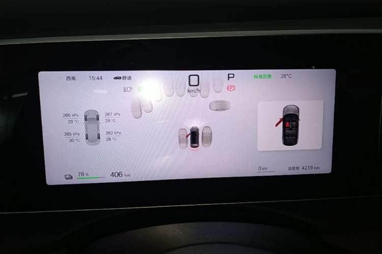Used BYD Sealion 05 EV 2025 520 km Smart Cruise Version Instrument Cluster