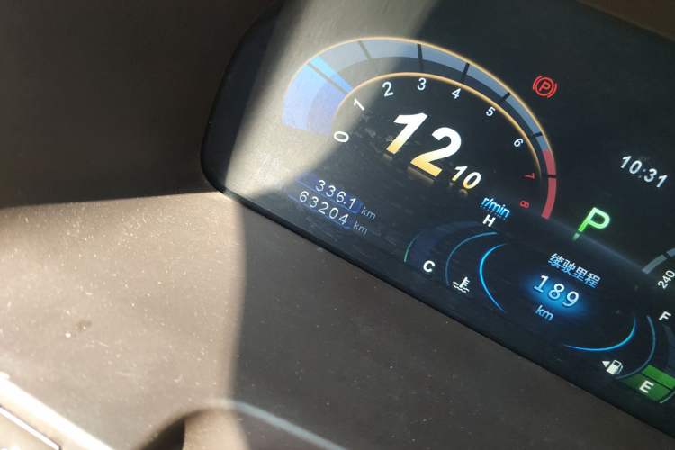 Used BYD Sirui 2013 1.5TID Automatic Prestige Model Odometer Close Up