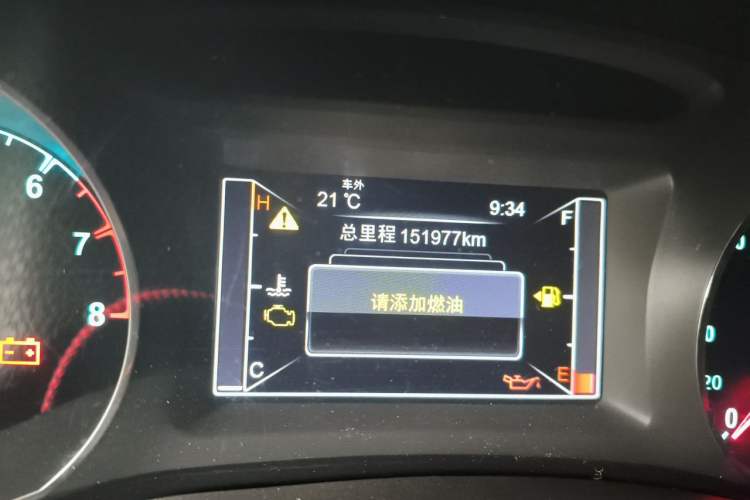 Used BYD Song 2016 1.5TI Manual Luxury Model Odometer Close Up
