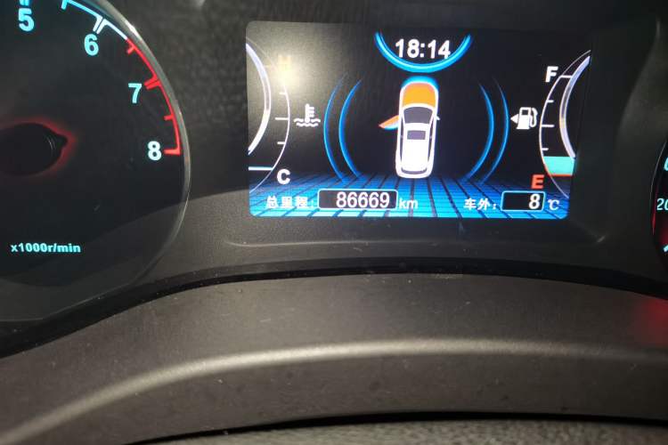 Used BYD Song 2016 Gaishi Edition 1.5TI Manual Leading Model Odometer Close Up