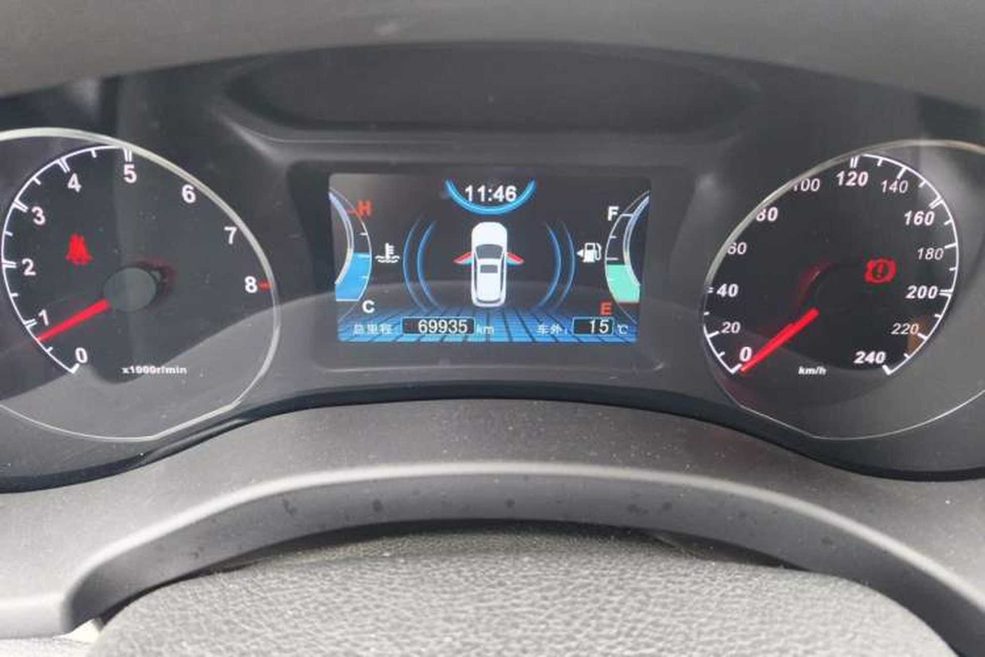 Used BYD Song 2016 1.5TI Manual Luxury Model Odometer Close Up