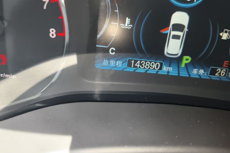 Used BYD Song 2016 Gaishi Edition 1.5TID Automatic Luxury Model Odometer Close Up