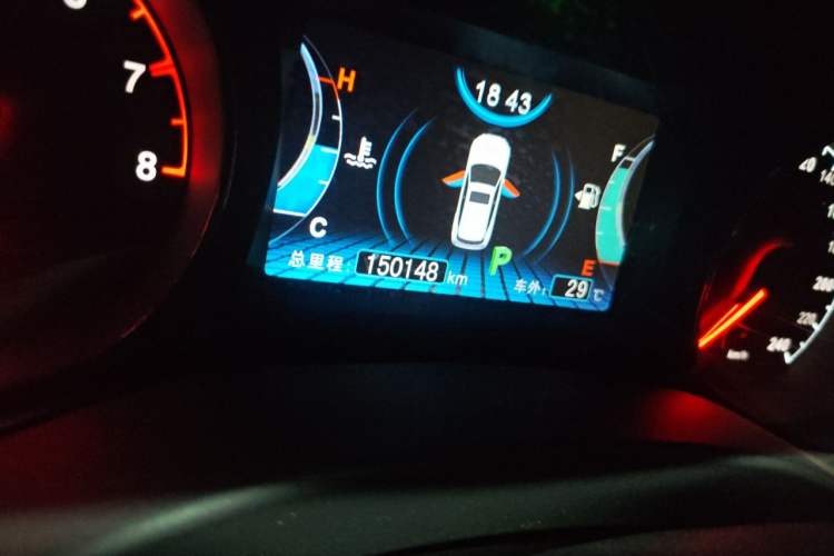 Used BYD Song 2016 Gaishi Edition 1.5TID Automatic Luxury Model Odometer Close Up