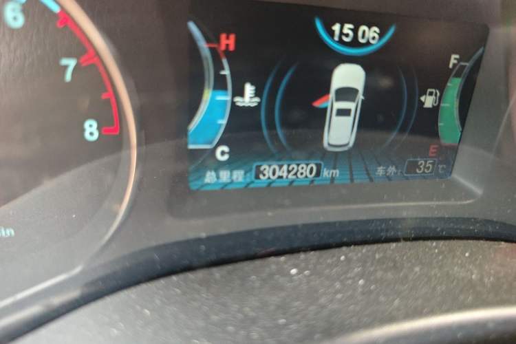 Used BYD Song 2017 Gaishi Upgrade Edition 1.5TI Manual Elite Model Odometer Close Up