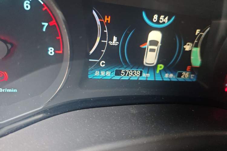 Used BYD Song 2017 Gaishe Upgrade Edition 1.5TID Automatic Elite Model Odometer Close Up