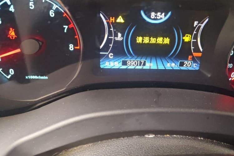 Used BYD Song 2017 Gaishi Upgrade Edition 1.5TI Manual Elite Model Odometer Close Up