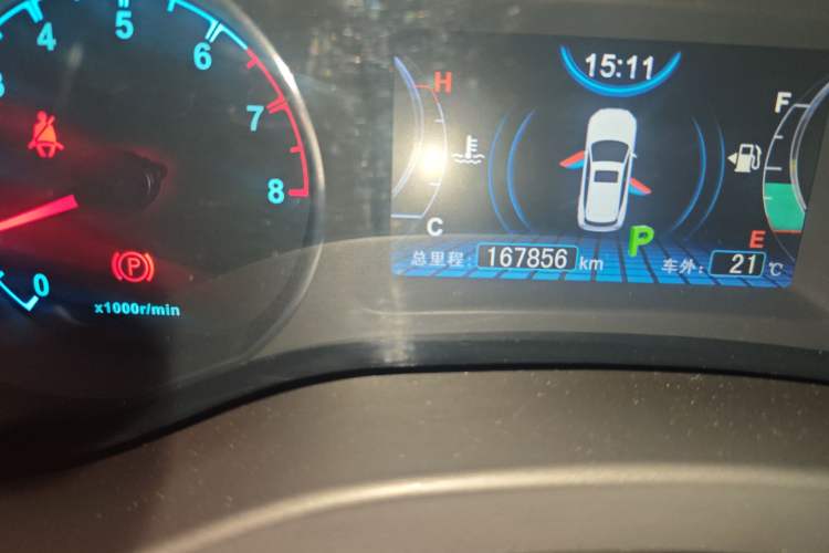 Used BYD Song 2017 Gaishe Upgrade Edition 1.5TID Automatic Elite Model Odometer Close Up
