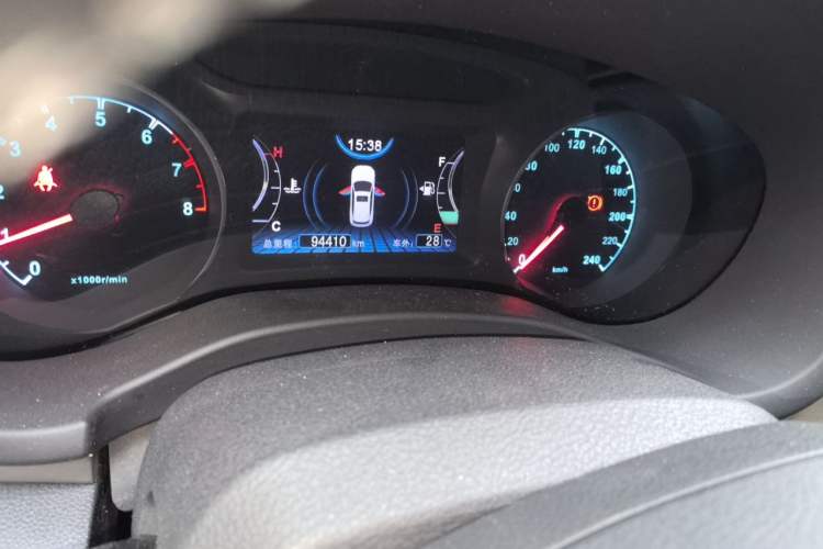 Used BYD Song 2017 Gaishi Upgrade Edition 1.5TI Manual Elite Model Odometer Close Up
