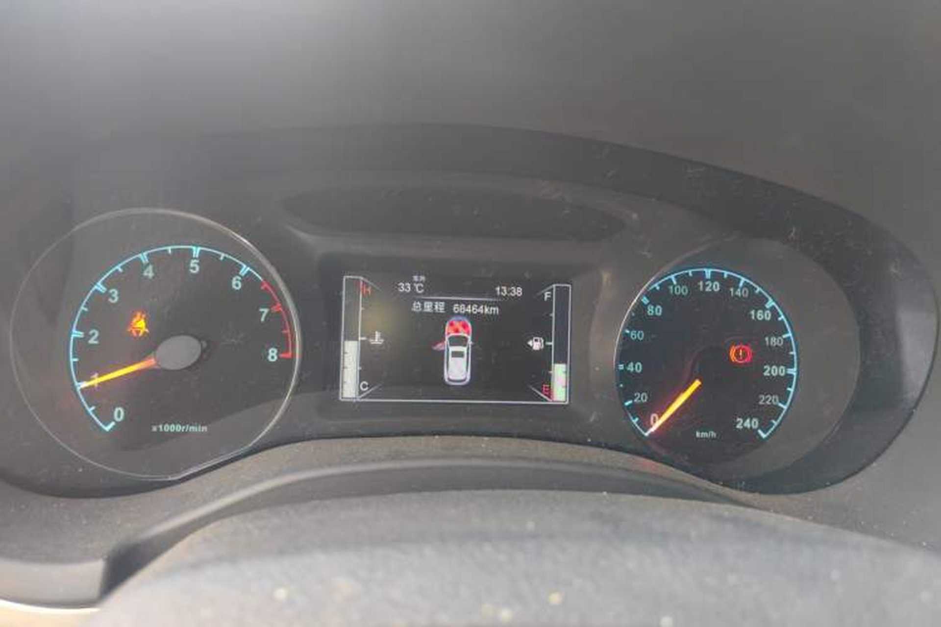 Used BYD Song 2017 Gaishi Upgrade Edition 1.5TI Manual Elite Model Odometer Close Up