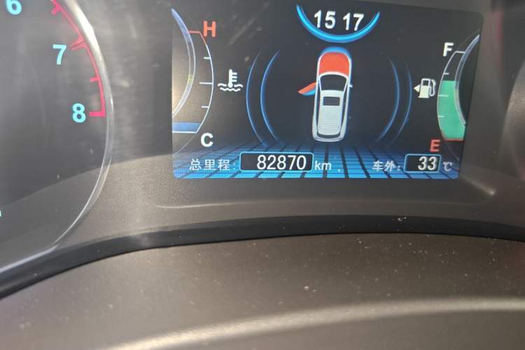 Used BYD Song 2017 Gaishi Upgrade Edition 1.5TI Manual Elite Model Odometer Close Up