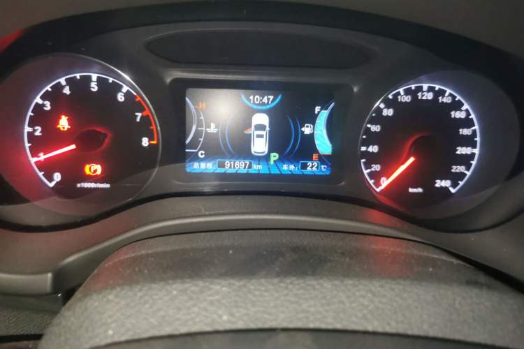 Used BYD Song 2017 Gaishi Upgrade Edition 1.5TID Automatic Luxury Model Odometer Close Up