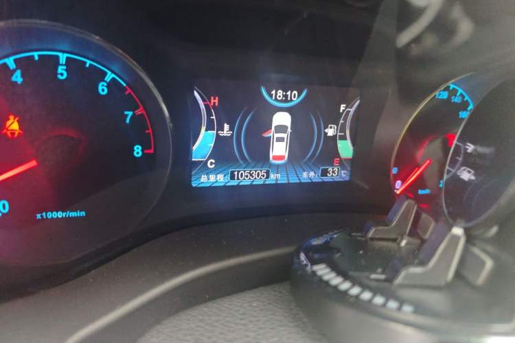 Used BYD Song 2018 1.5TI Manual Smart Connect Enjoyment Model Odometer Close Up