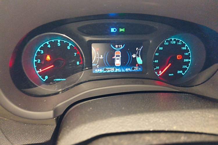 Used BYD Song 2018 1.5TI Manual Smart Connect Enjoyment Model Odometer Close Up