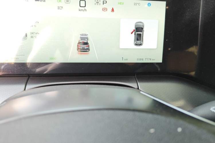 Used BYD Song L DM-i 2024 112 km Beyond Edition Odometer Close Up
