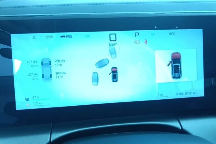 Used BYD Song L DM-i 2025 Intelligent Driving Version 112 km Beyond-Range Type Instrument Cluster