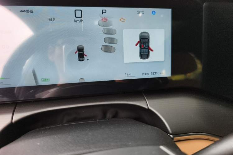 Used BYD Song L DM-i 2025 Intelligent Driving Version 112 km Leading Trim Odometer Close Up