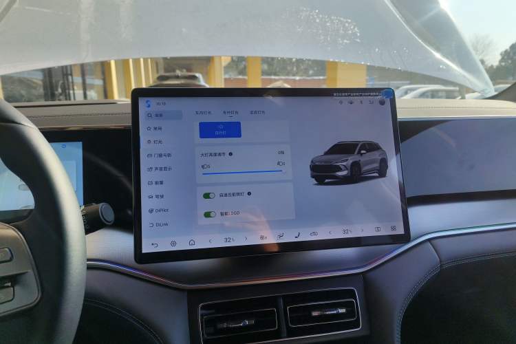 Used BYD Song L DM-i 2025 Intelligent Driving Version 160 km Beyond-Range Type Audio And AC Panel
