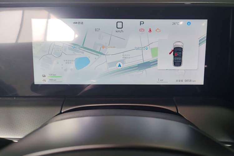 Used BYD Song L DM-i 2025 Intelligent Driving Version 112 km Beyond-Range Type Instrument Cluster