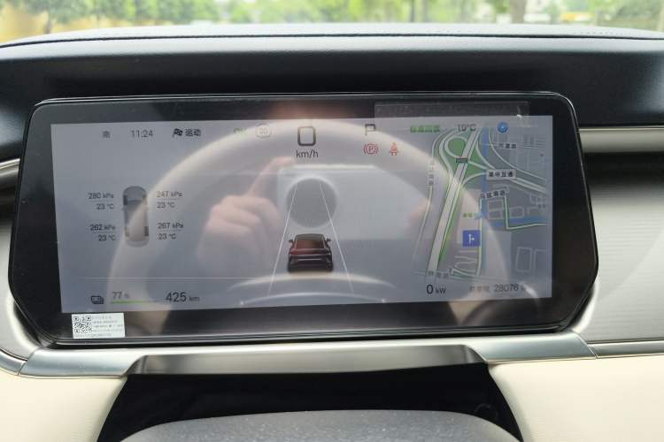 Used BYD Song L EV 2024 550km Beyond Edition Odometer Close Up