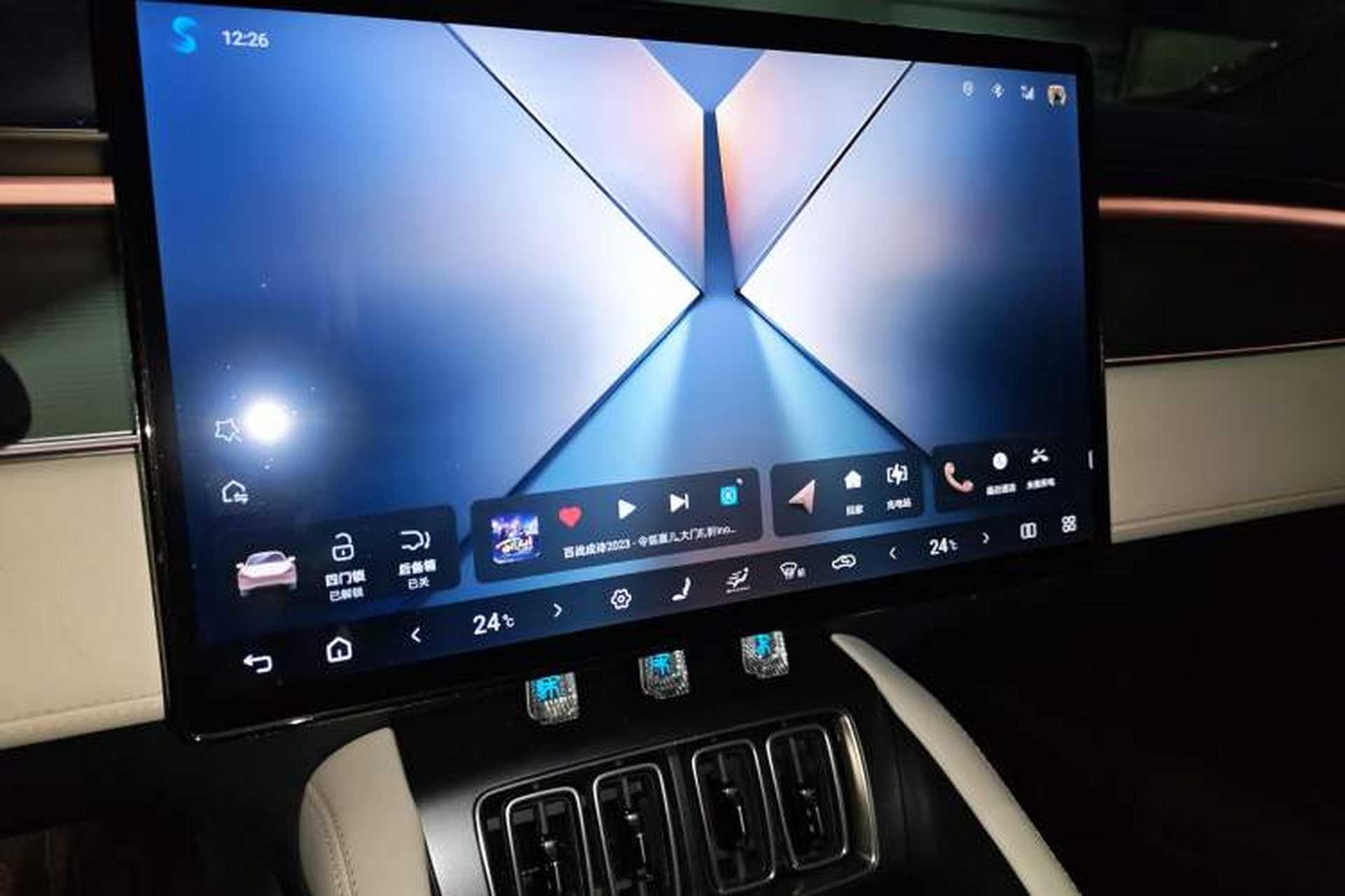Used BYD Song L EV 2024 550 km Excellence Version Audio And AC Panel