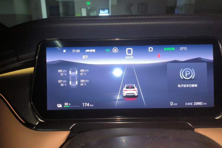 Used BYD Song L EV 2024 550 km Excellence Version Odometer Close Up