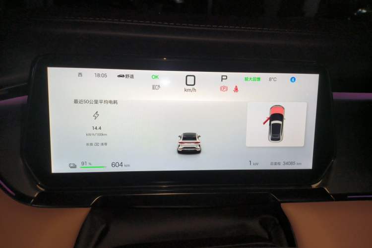 Used BYD Song L EV 2024 662 km Excellence Version Instrument Cluster