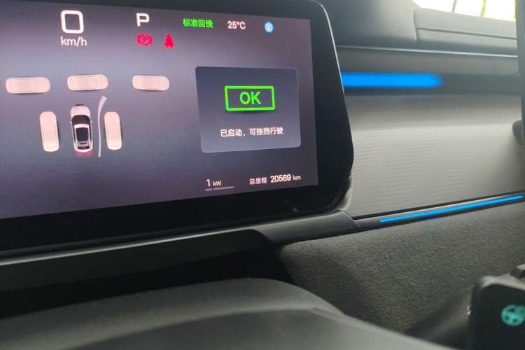 Used BYD Song L EV 2025 Intelligent Driving Version 602 km Range LiDAR-equipped All-Wheel-Drive Type Odometer Close Up