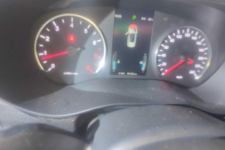 Used BYD Song MAX 2017 1.5T Automatic Smart Connect Elite 7-Seater Odometer Close Up