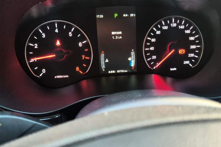 Used BYD Song MAX 2018 1.5T Automatic Smart Connect Elite Model with 6 Seats Odometer Close Up