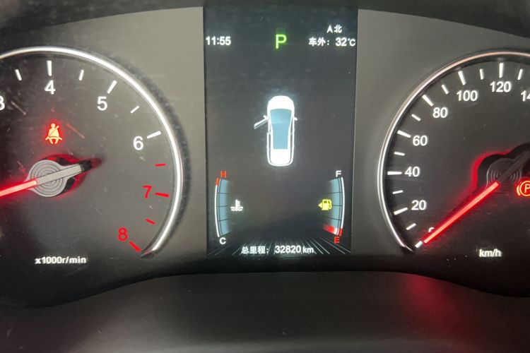 Used BYD Song MAX 2021 Upgraded Model 1.5T Automatic Luxury 7-Seater Odometer Close Up