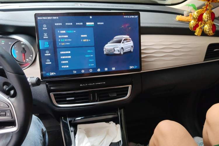Used BYD Song MAX New Energy 2022 DM-i 105KM Executive Edition Audio And AC Panel