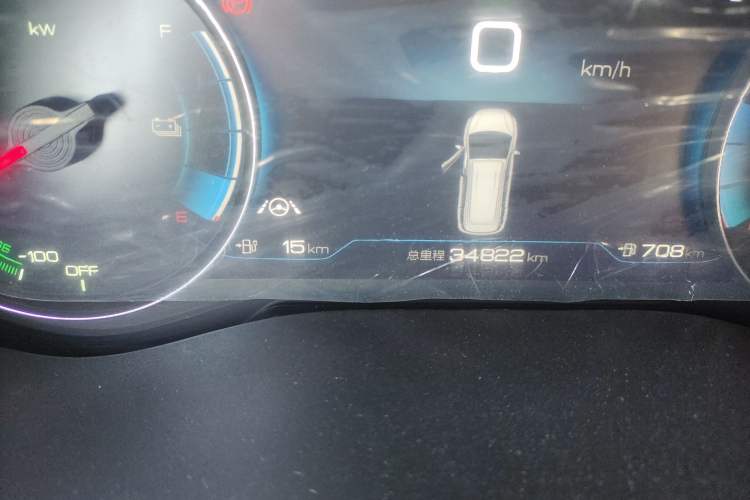 Used BYD Song MAX New Energy 2022 DM-i 105KM Executive Edition Odometer Close Up