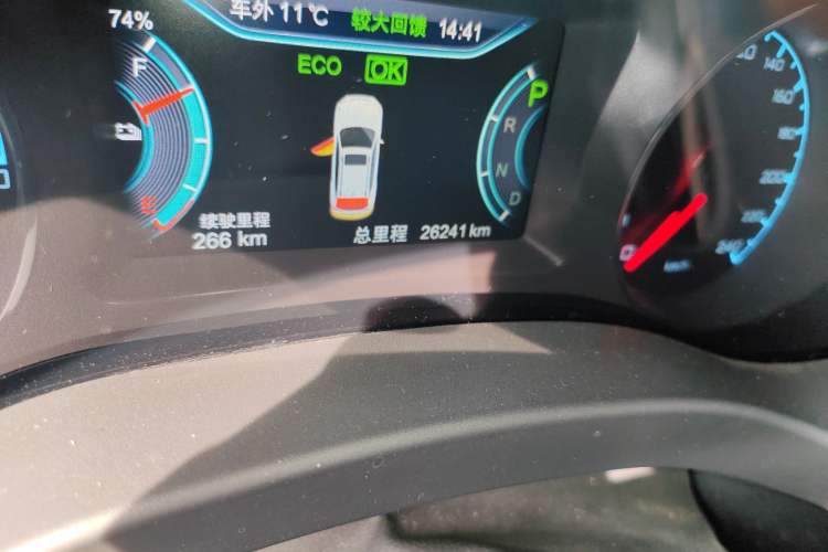 Used BYD Song New Energy 2018 Song EV400 Smart Connectivity Enjoyment Model Odometer Close Up