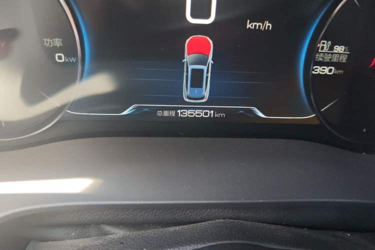 Used BYD Song New Energy 2018 Song EV400 Smart Connectivity Enjoyment Model Odometer Close Up