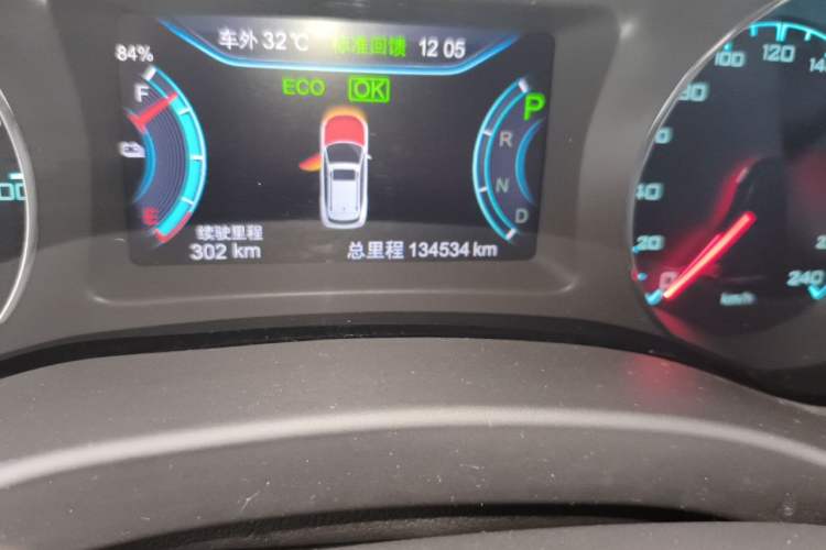 Used BYD Song New Energy 2018 Song EV400 Smart Connectivity Enjoyment Model Odometer Close Up