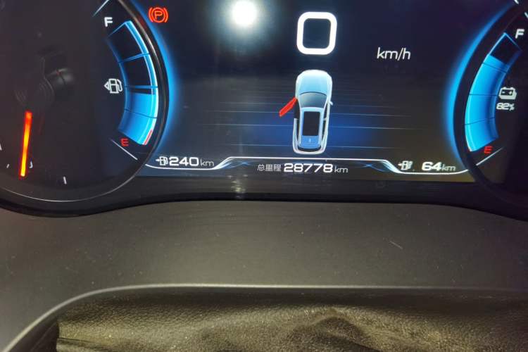Used BYD Song New Energy 2019 Song DM 1.5TID Smart Connect Premium Model Odometer Close Up
