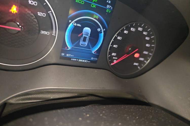 Used BYD Song New Energy 2019 Song DM 1.5TID Smart Connect Dynamic Model Odometer Close Up
