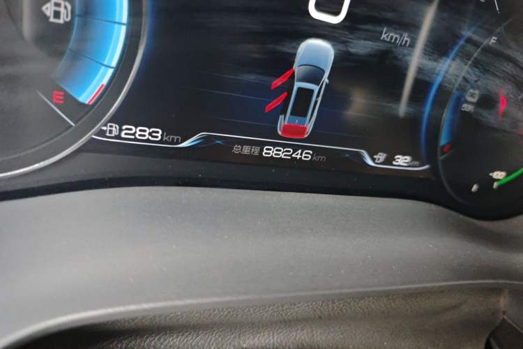 Used BYD Song New Energy 2019 Song DM 1.5TID Smart Connect Premium Model Odometer Close Up
