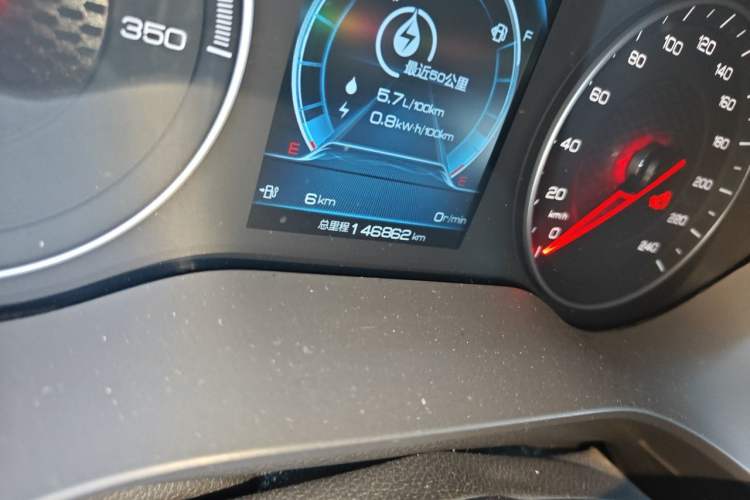 Used BYD Song New Energy 2019 Song DM 1.5TID Smart Connect Dynamic Model Odometer Close Up