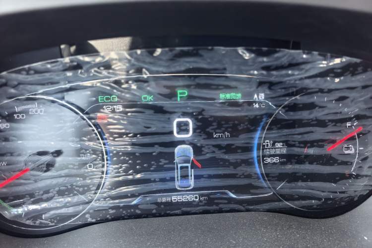 Used BYD Song New Energy 2019 Song EV500 Smart Connect Luxe Model Odometer Close Up