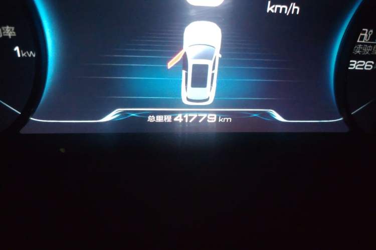 Used BYD Song New Energy 2019 Song EV500 Smart Connect Elite Model Odometer Close Up